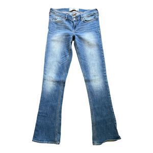 HOLLISTER Womens Bootcut Jeans Medium Wash W29 L33 9R low rise